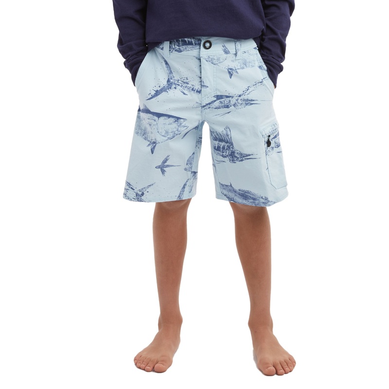 Youth Traverse Gyotaku|Light Blue|23|25|27|29