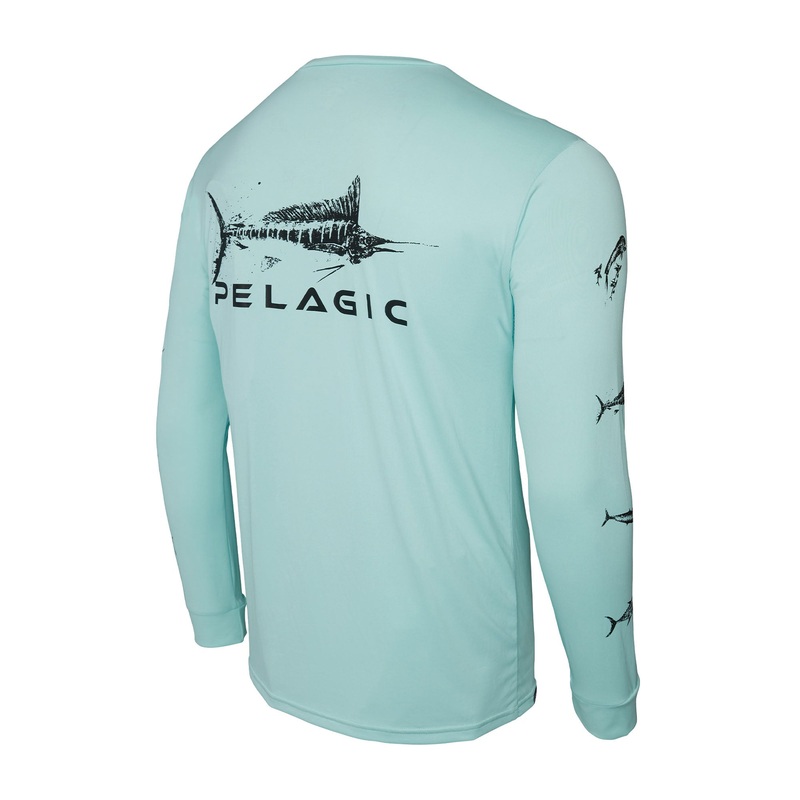 Aquatek Gyotaku Marlin|Tropical Aqua|S|M|L|XL|XXL|3XL
