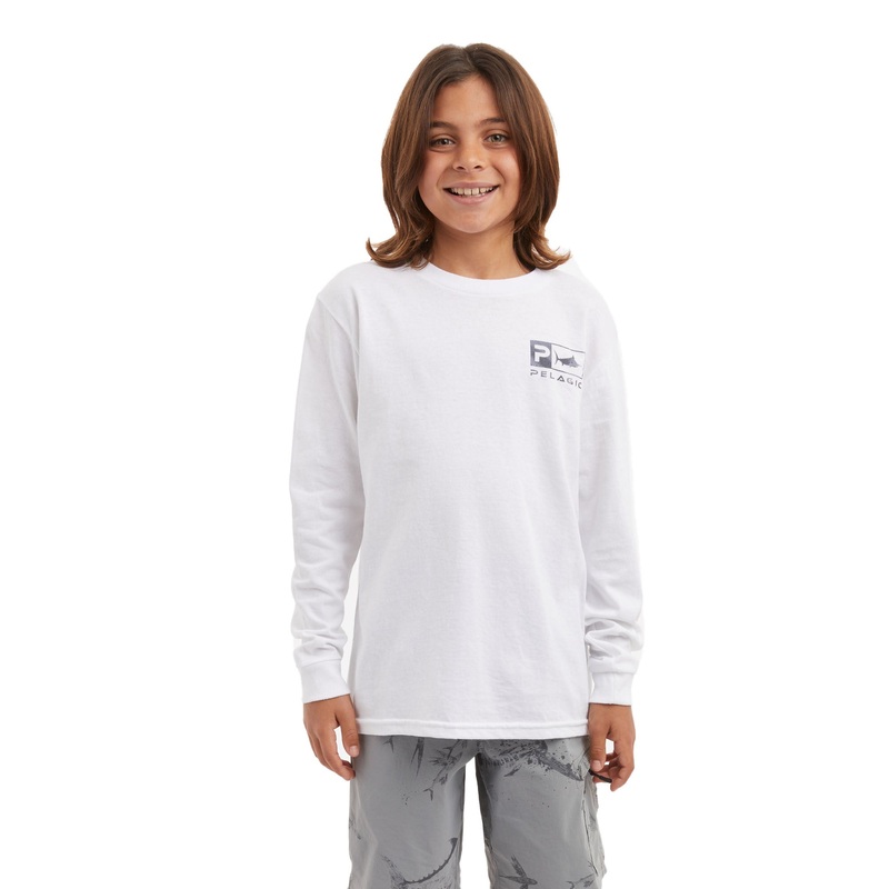 Youth Icon Camo LS|White|S|M|L