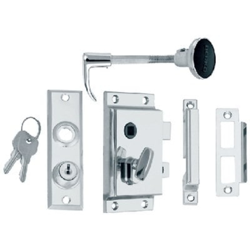 Perko – Rim Lock Set with Bolt-Box Strike – 0918DP0CHR