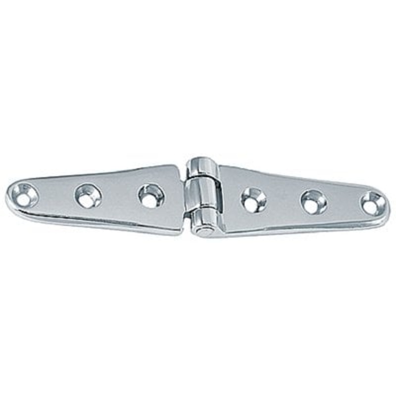 Perko – Strap Hinges – Chrome Plated Brass – 6 x 1-1/8 – Pair – 0120DP2CHR