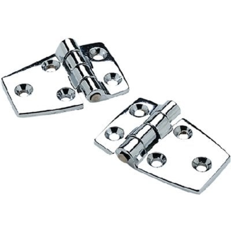 Sea Choice – Chrome Plated Zinc 3/4 Short Side Hinges – 21/4 x 11/2 – 2-Pack – 34401