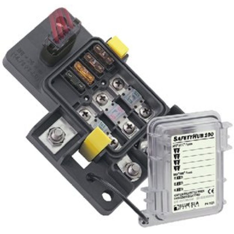 Blue Sea Systems – Safetyhub 100 Fuse Block – 7725