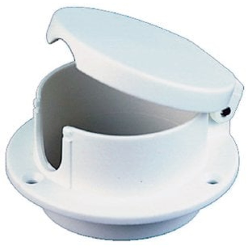 Perko – White Plastic Rope Deck Pipe – 1057DP0WHT