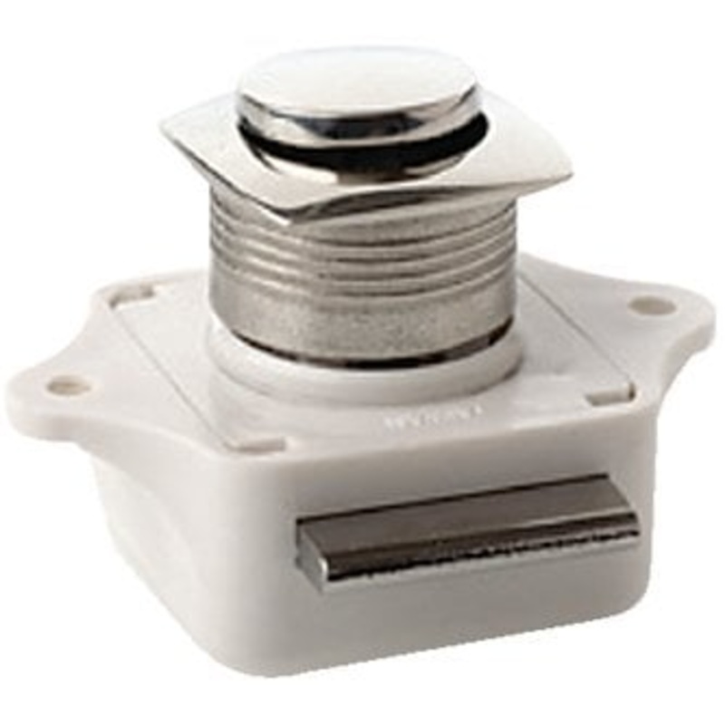 Sea-Dog Line – Push Button Rim Latch – Square / Round – Stainless/Plastic Housing – #6 Fastener – 2253201