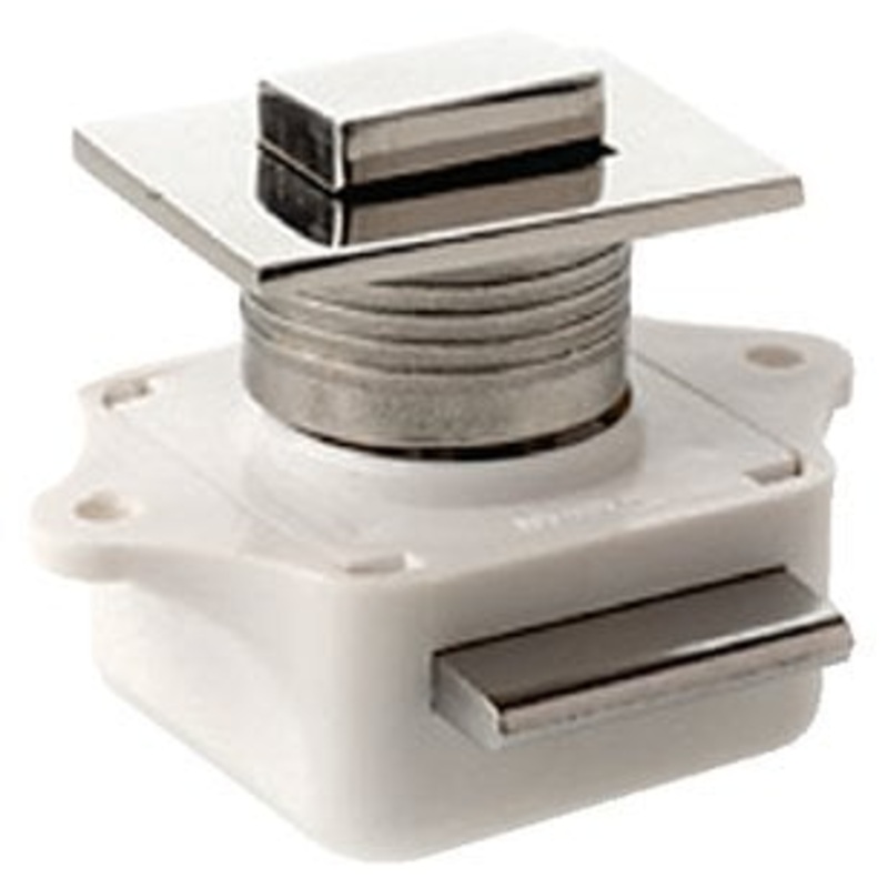 Sea-Dog Line – Push Button Rim Latch – Square – Stainless/Plastic Housing – #4 Fastener – 2253101