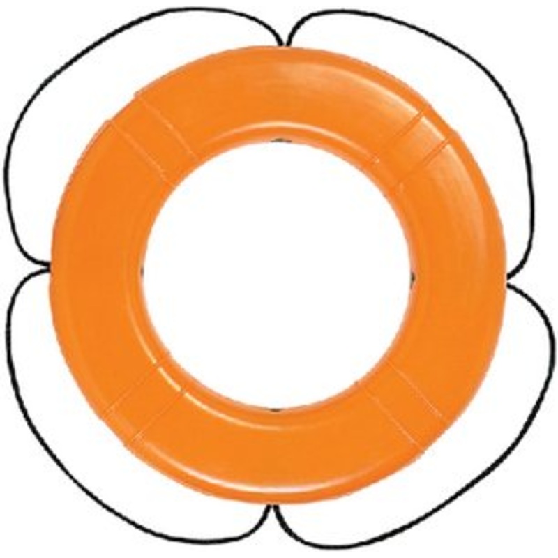 Taylor Made – Polyethylene Shell Life Ring Buoy – Orange – 24 – 569