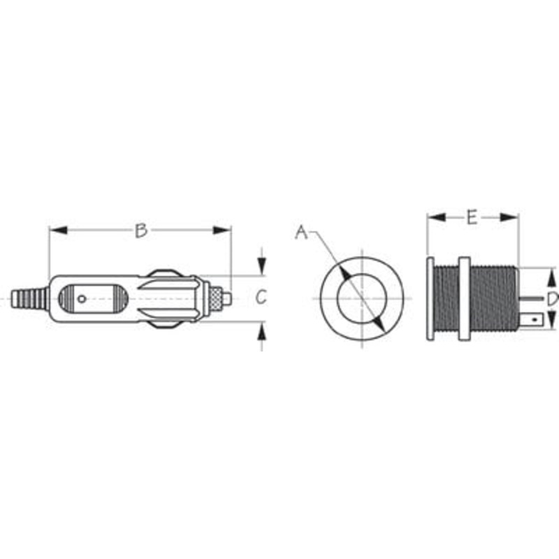 Sea-Dog Line – DELUXE POWER SOCKET COMPLETE – – 4261161