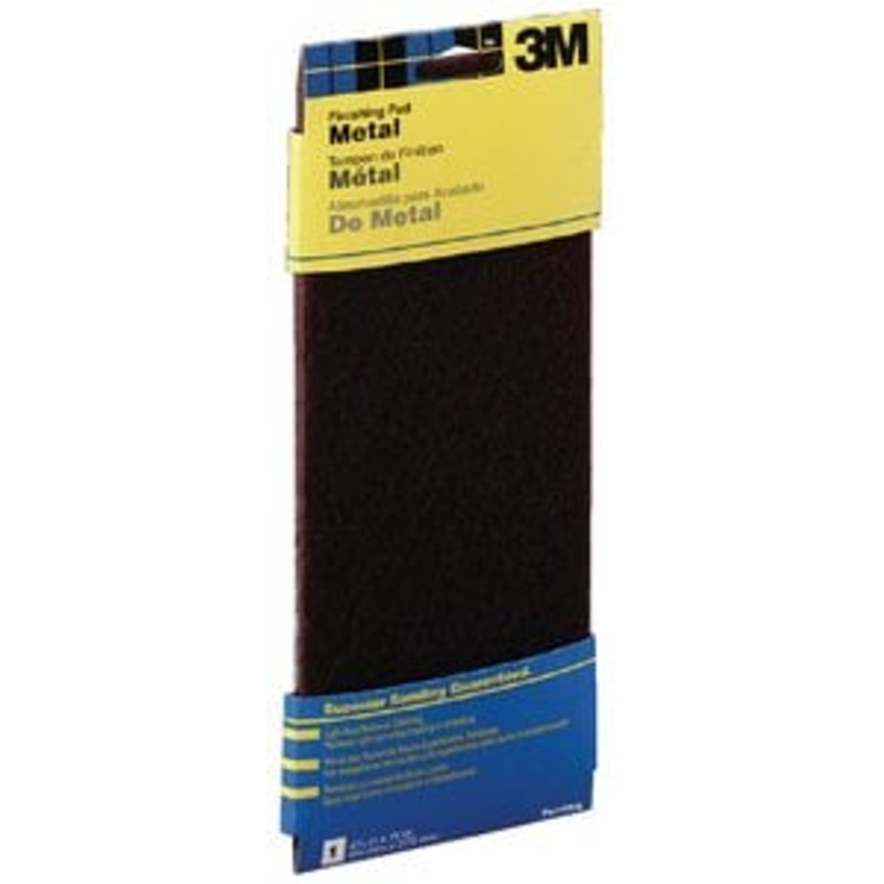 3M – Metal Finishing Pad – 4.375 in x 11 in – Maroon – Medium Grit – 07414