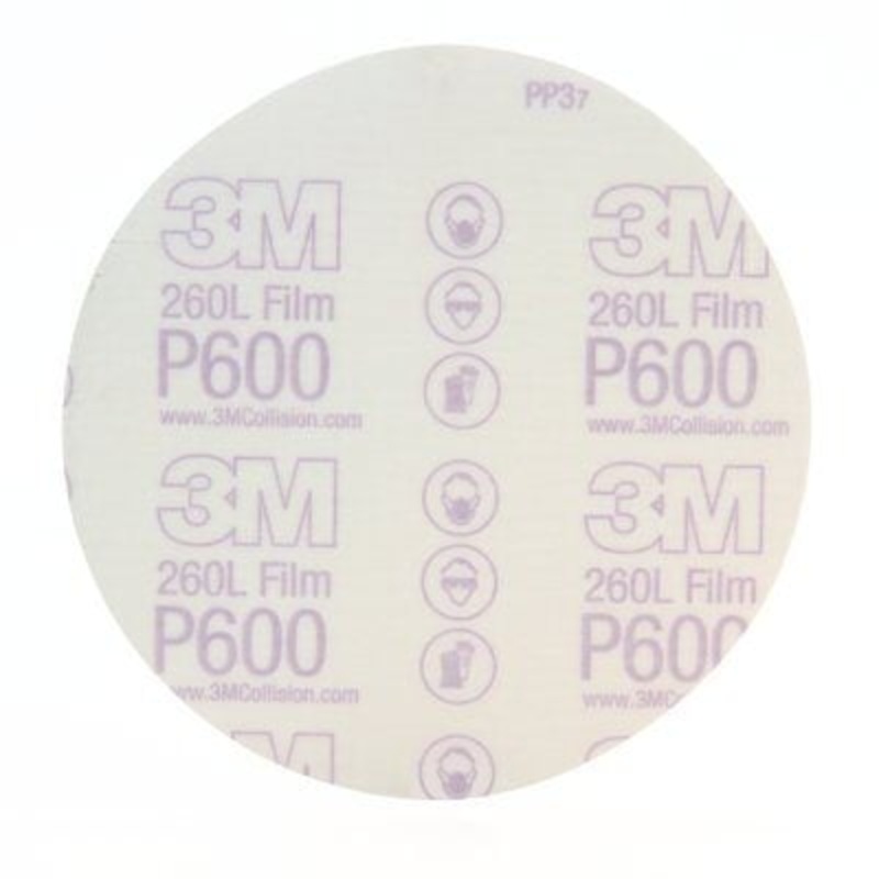 3M – Stikit Finishing Film Abrasive Disc 260L – 6 inch – P600 Grit – 100 Count – 01321