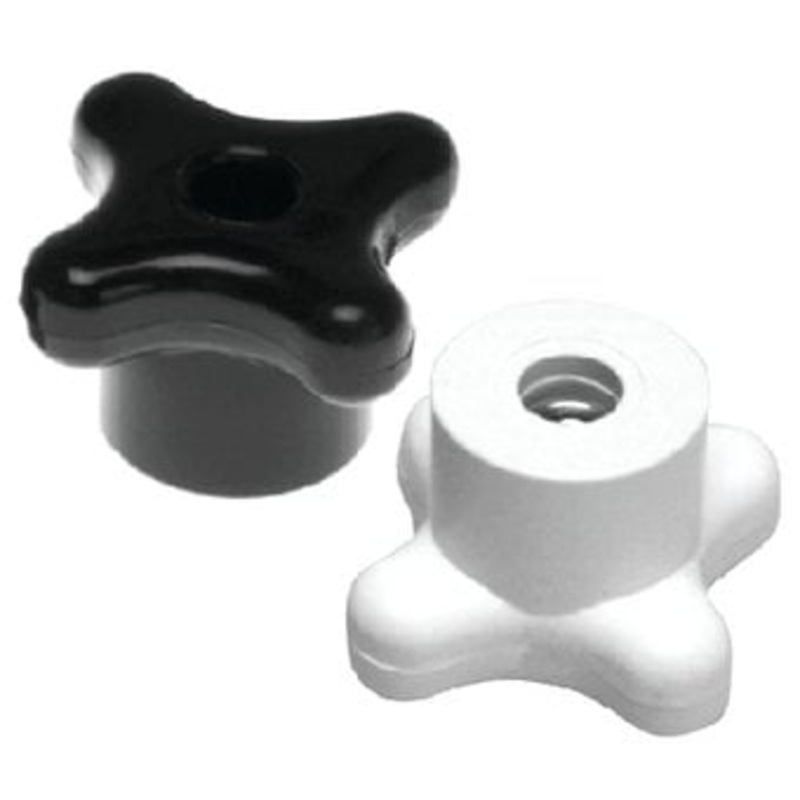 Beckson Marine – Replacement Safety Twist Knobs Only 1/4-20 Black (2 Per Pack) – PRTB