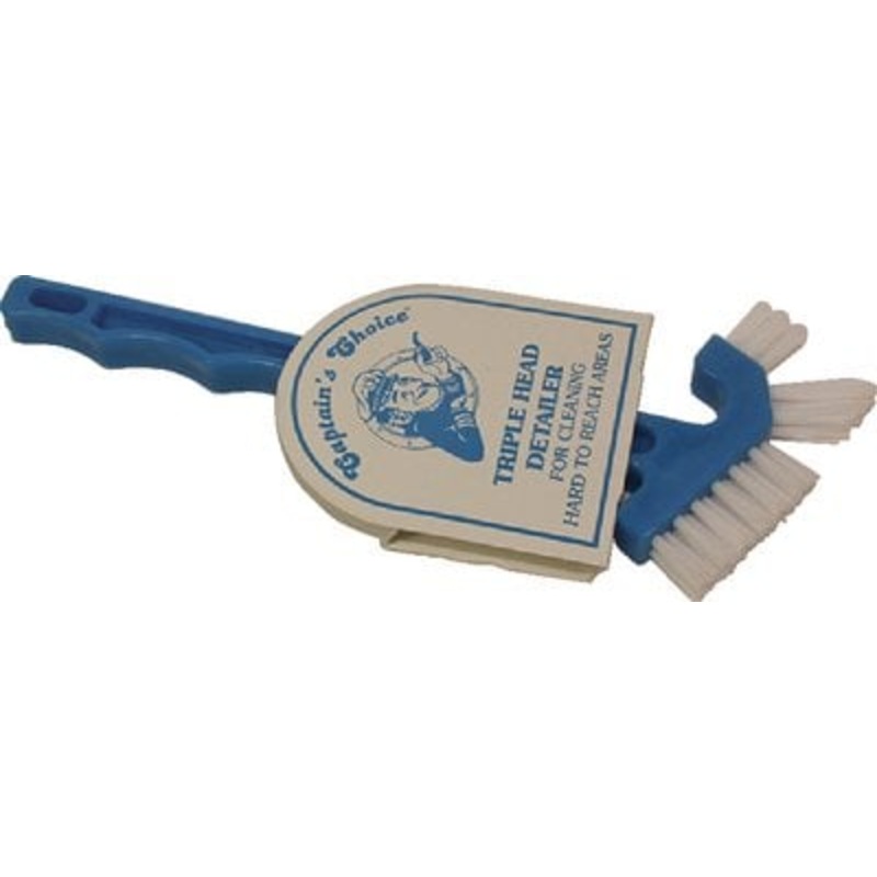 Captain’s Choice – Triple Head Detail Scrub Brush – ICM288