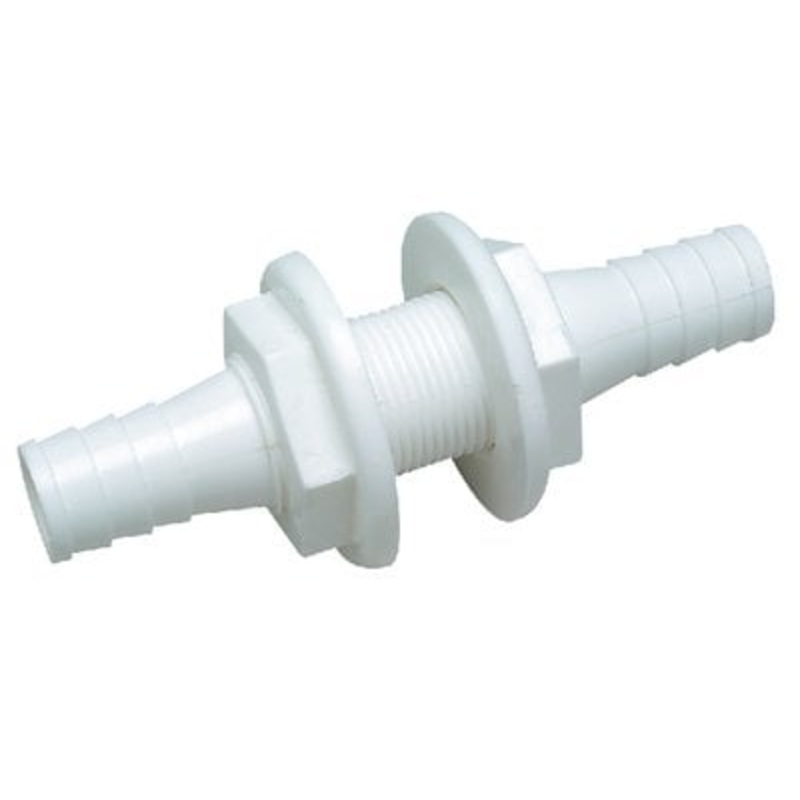 Sea Choice – DoubleEnded 3/4 x 3/4 Thru Hull Connector For Hose – 18201