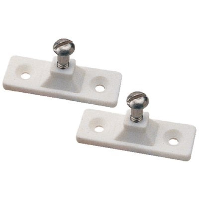 Sea-Dog Line – Side Mount Deck Hinge, 2-Hole, White, Pair – 2732511