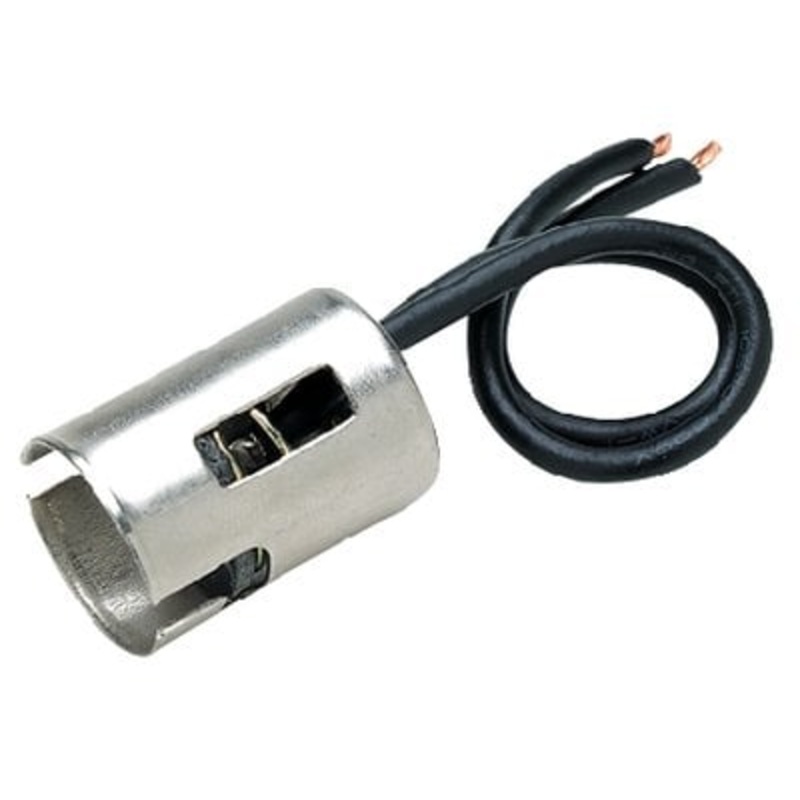 Sea Choice – Chrome Plated Brass Bayonet Socket With 4 Wire Lead – 08321