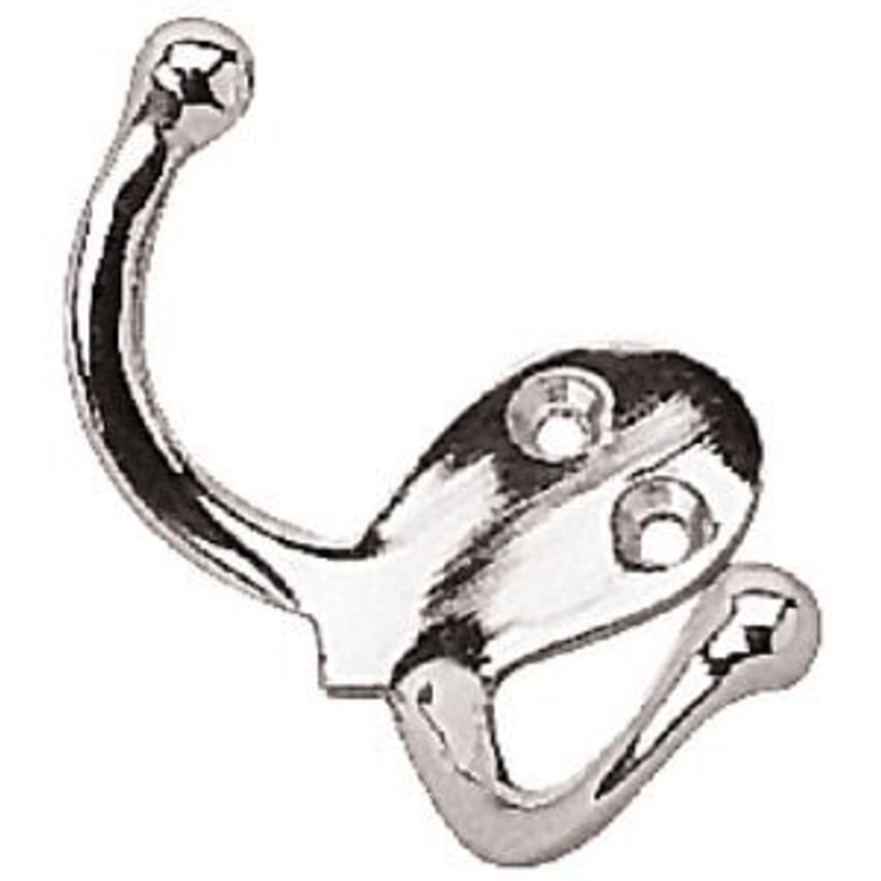 Sea-Dog Line – Double Coat Hook – Brass – 6715101