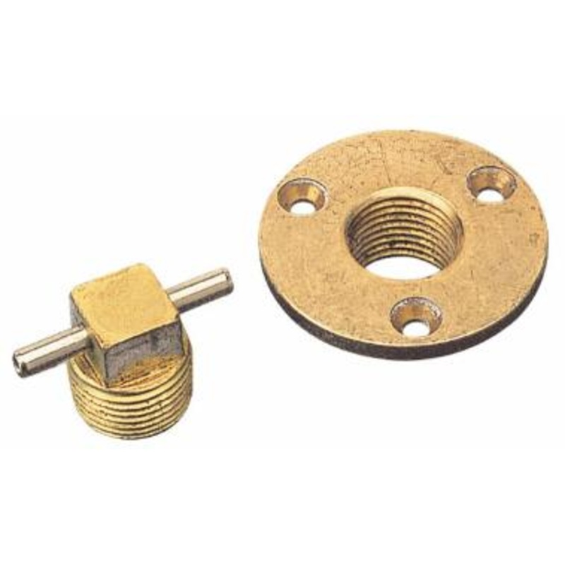 SEA-DOG LINE – Garboard DRAIN PLUG – BRASS – 1/2 Thread – 520043-1