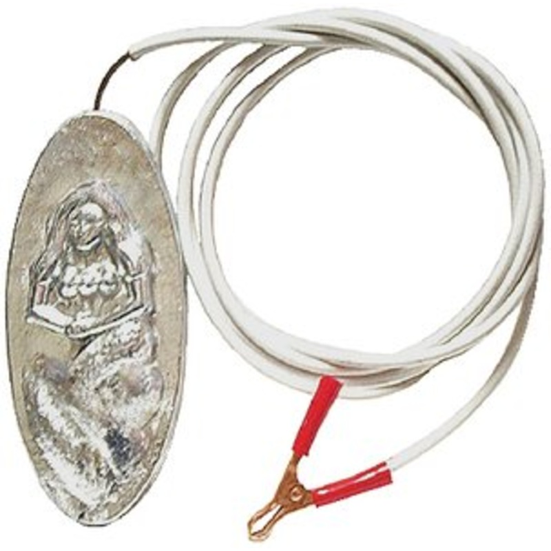 B&S anodes – Mermaid Hanging Zinc Anode w/Cable – BSMMERMAID