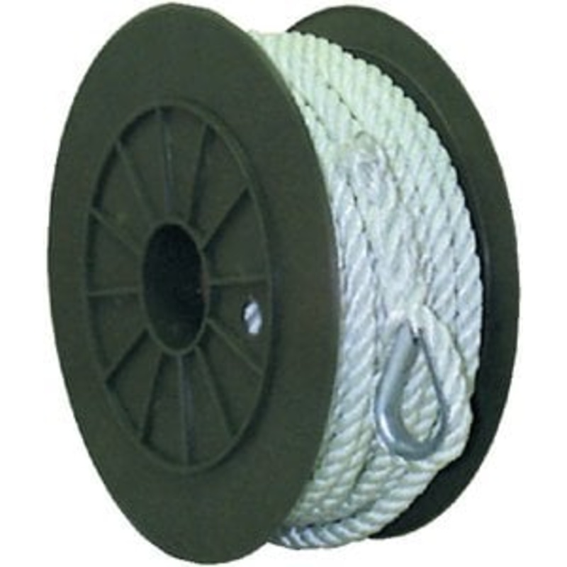 Sea Choice – 3Strand Twisted Nylon Anchor LineWhite, 1/2 x 200′ – 40751