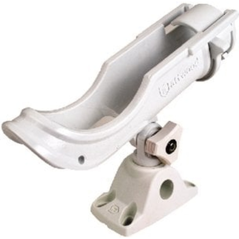 Attwood Marine – Adjustable Rod Holder With Bi-Axis Mount-White – 5009W4