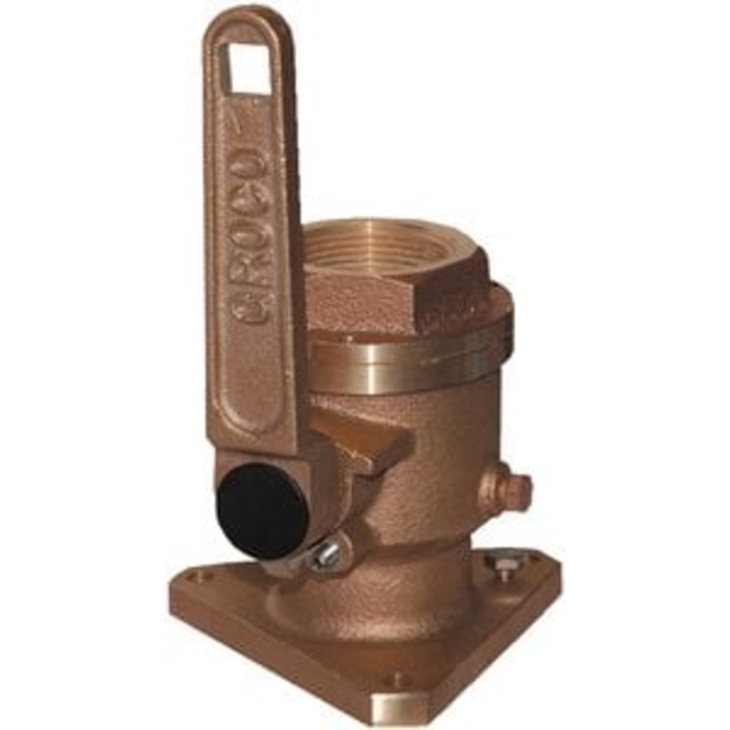 Groco – BV Full-Flow Flanged Ball-Type Seacock – Bronze – BV3000