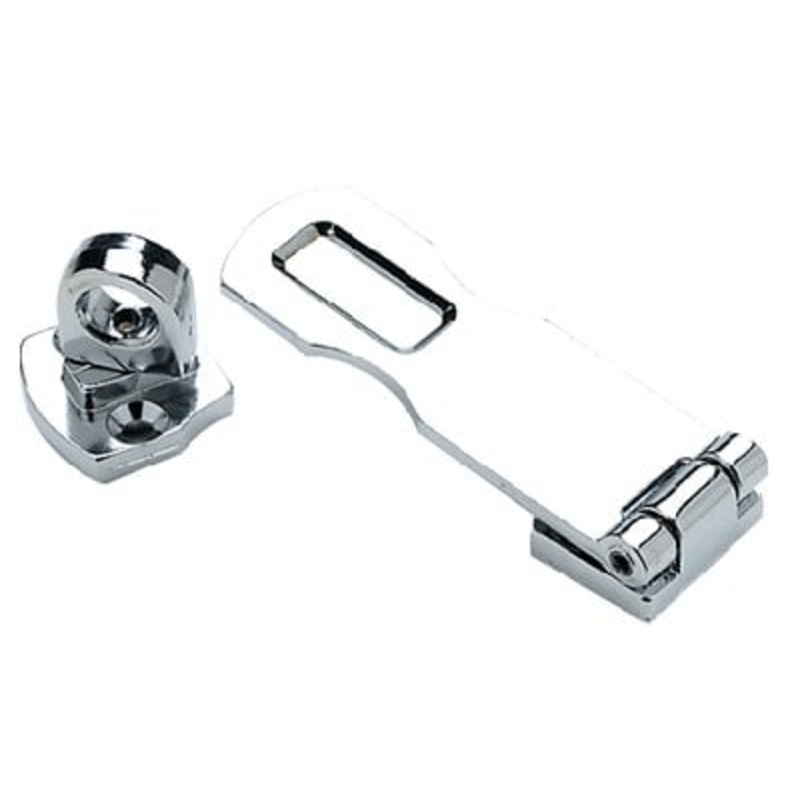 Sea Choice – Chrome Plated Zinc Swivel Eye Hasp – 3 – 37101