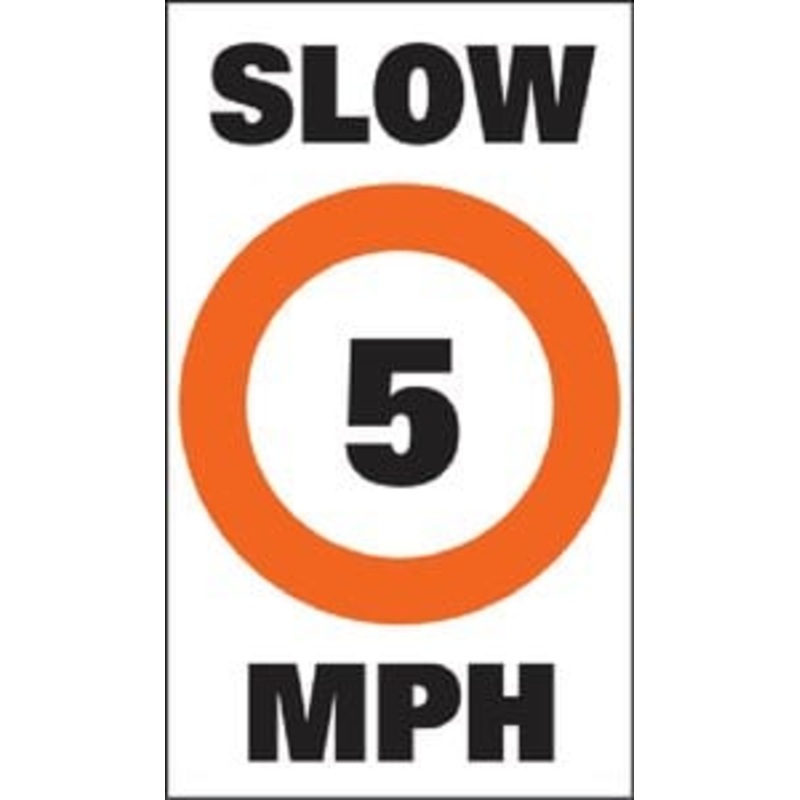 Taylor Made – Sur-Mark Buoy Label – Slow 5 MPH – 13 x 24 – Fits Sur-Mark or Sur-Mark II (Sold in Pairs) – 46180