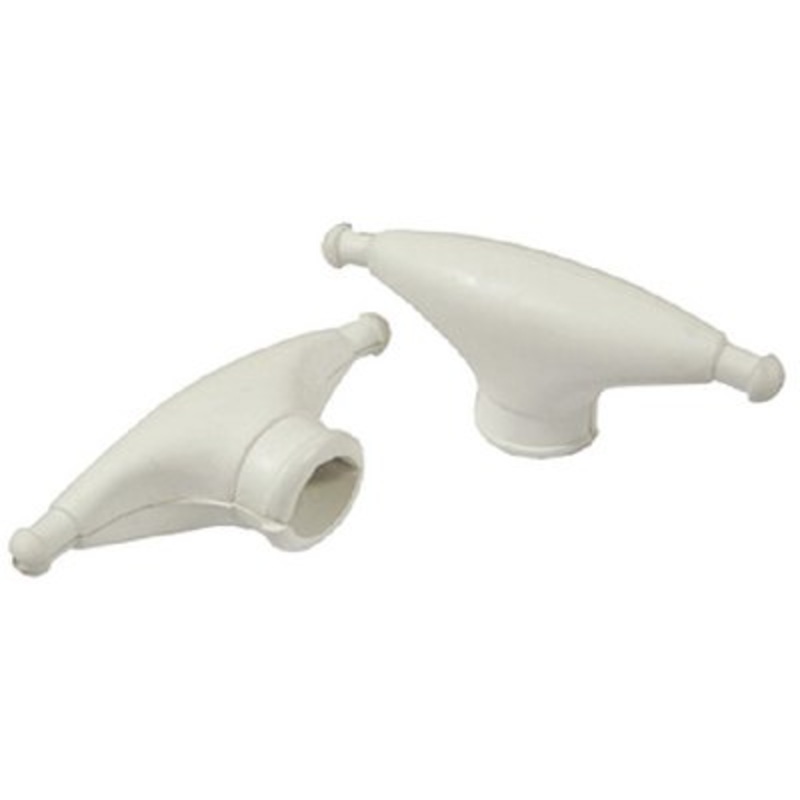 Taylor Made – Rubber Spreader Boots – 4-5/8 inch x 2 inch – White – Sold in Pairs – 960025