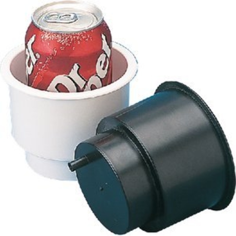 FLUSH MOUNT COMBO DRINK HOLDER W/DRAIN FITTING (SEA-DOG) – 588060N