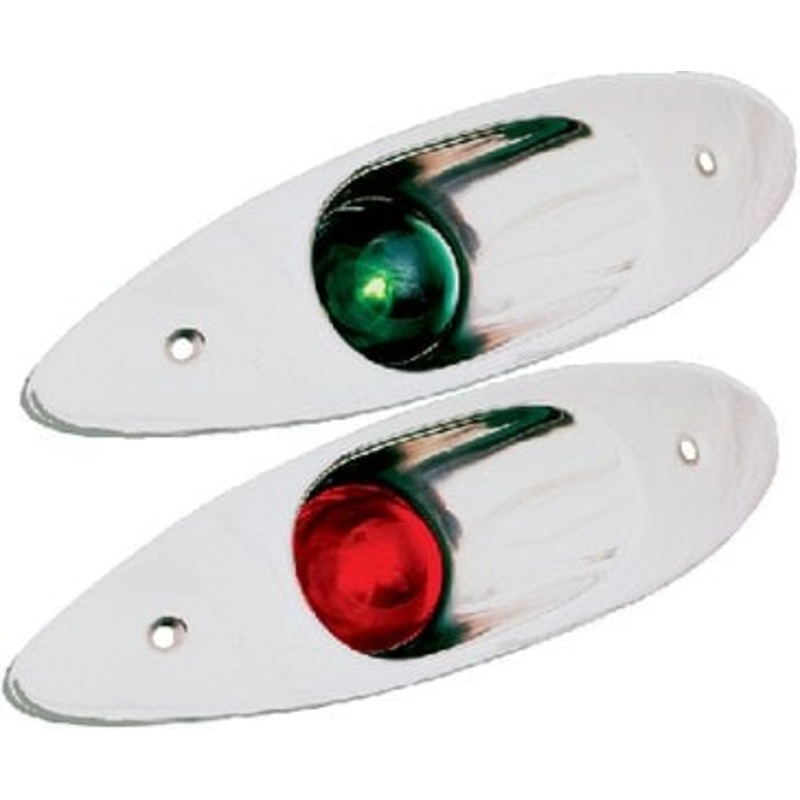 Sea-Dog Line – Flush Mount Port & Starboard Side Lights 10 Point Light Arc USCG 1 NM Approved #8 Fastener – 400180