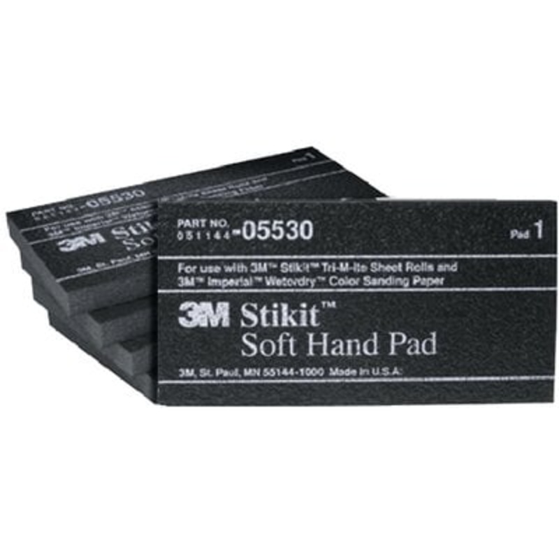 3M – Stikit Soft Hand Pad – 5 count – 5 1/2 inch x 2 3/4 inch – 05530