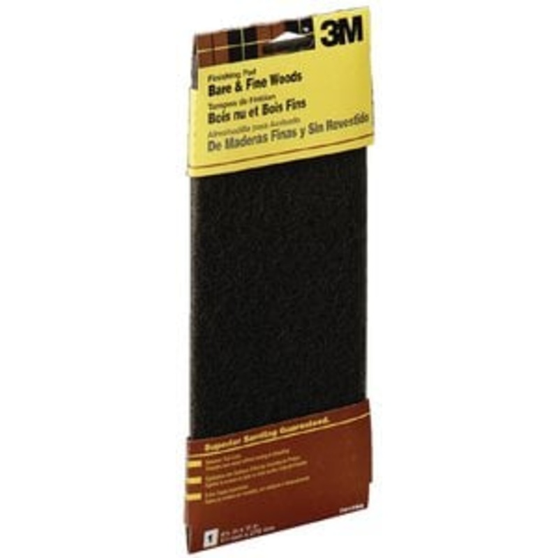 3M – Wood Finishing Pad – Gray – 4.375 inch x 11 inch – 07415