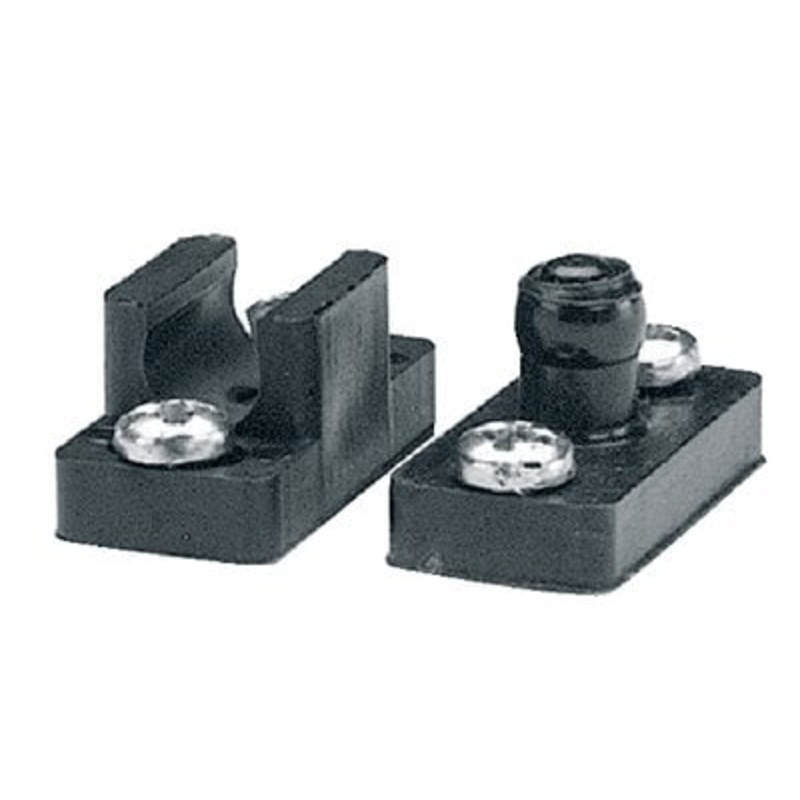 Taylor Made – Door Catches with Ball Stud, Catch and Screws – Black –  1 Set – 1163