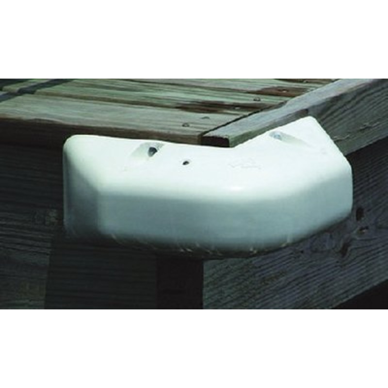 Taylor Made – Dock Pro Heavy-Duty Vinyl Dock Bumper Corner Mounter – White – 4 D x 5 H – 45510