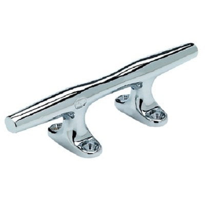 Seachoice – Chrome Plated Zinc Hollow Base Cleat – 4 L x 3/4 H – 30481