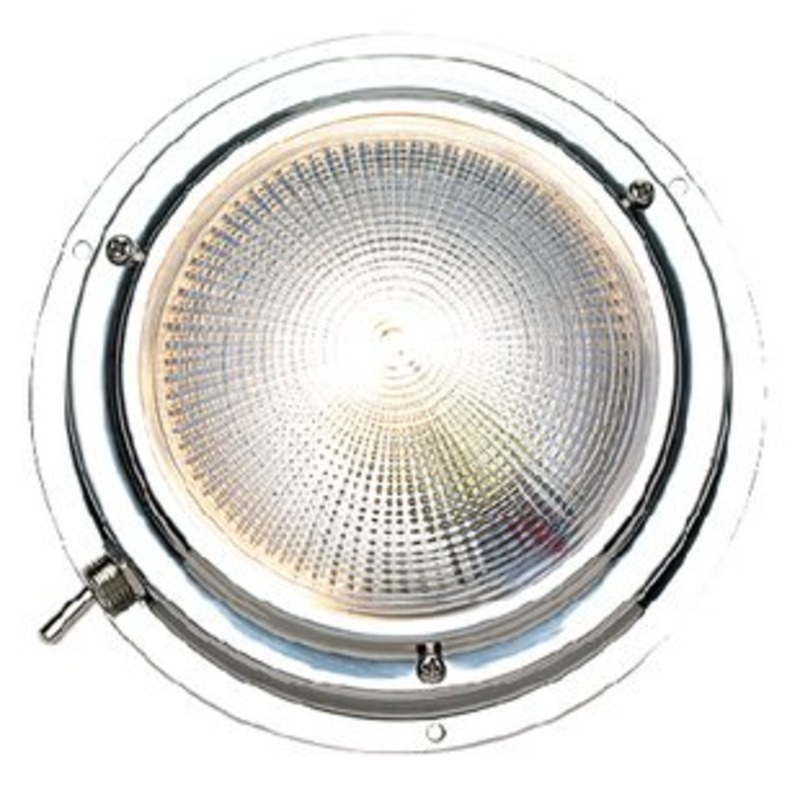 Seachoice – Polished Stainless Steel Bright White Dome Light – 06621
