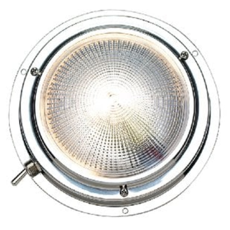 Seachoice – Polished Stainless Steel Day Or Night Vision Dome Light – 06641