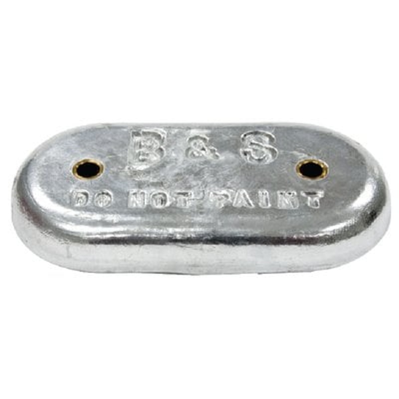 B&S anodes – Oval Zinc W/2 Holes 9 X 4 – BSMB12