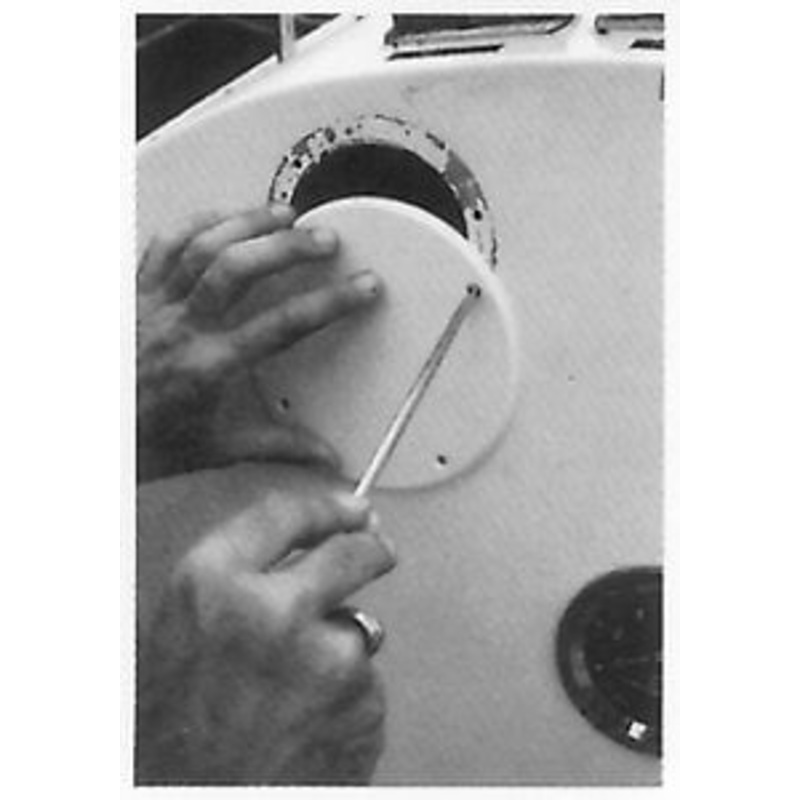 Bernard Engraving – Coverplate 5 White W/O Screws – M12