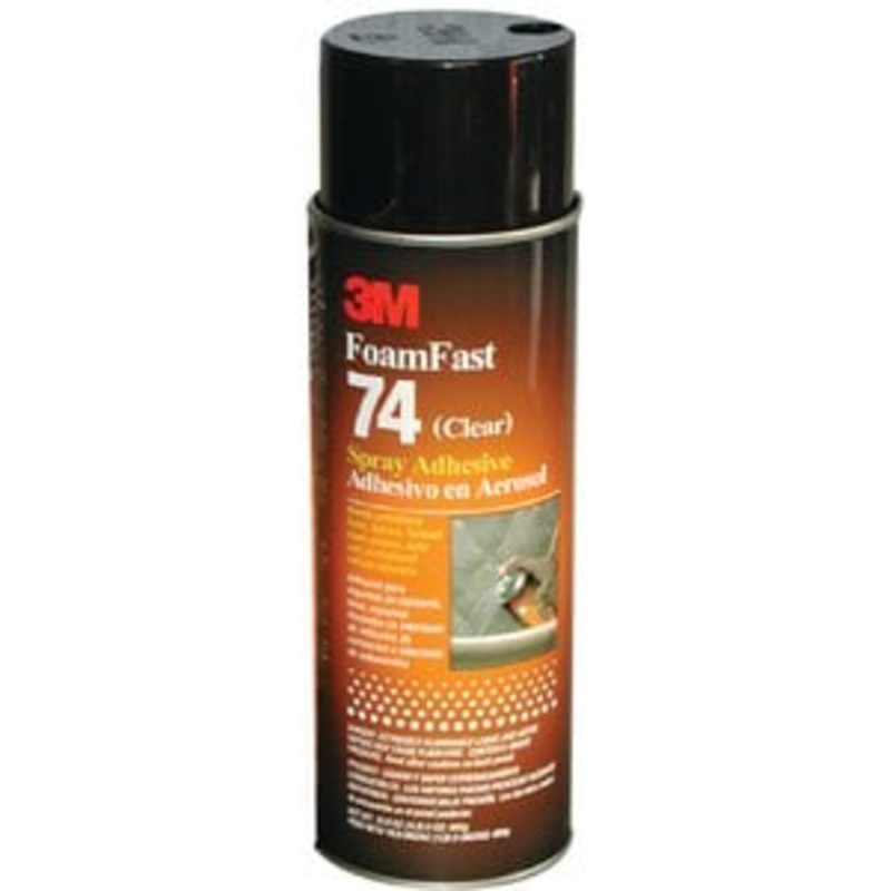 3M – Foam Fast 74 Spray Adhesive – Clear – 24 oz – 82242