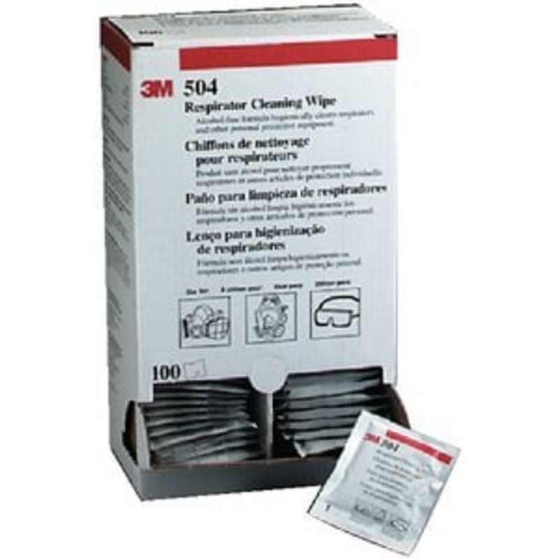 3M – Respirator Cleaning Wipes – 100 Count – 504