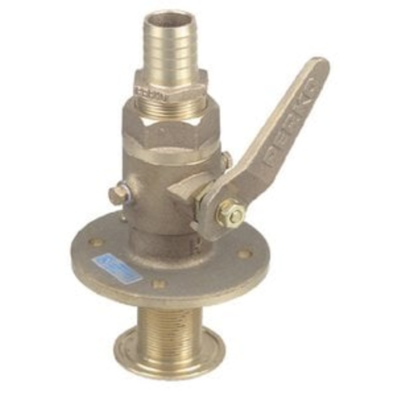 Perko – Seacock with Straight Tail Piece – 1-1/4 – Bronze – 0835007PLB