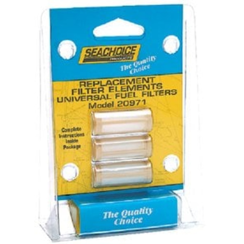Sea Choice – Replacement Filters Only For 20941 InLine Fuel Filter (Pack of 3) – 20971