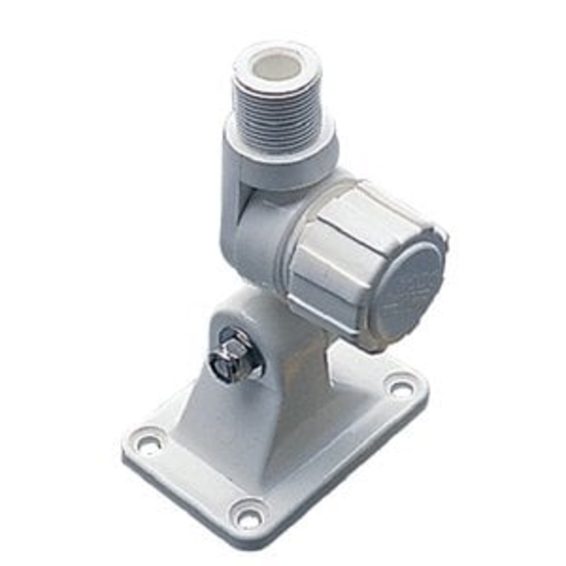 Sea-Dog Line – White Adjustable Antenna Base – 1/4 Fastener – 3291001