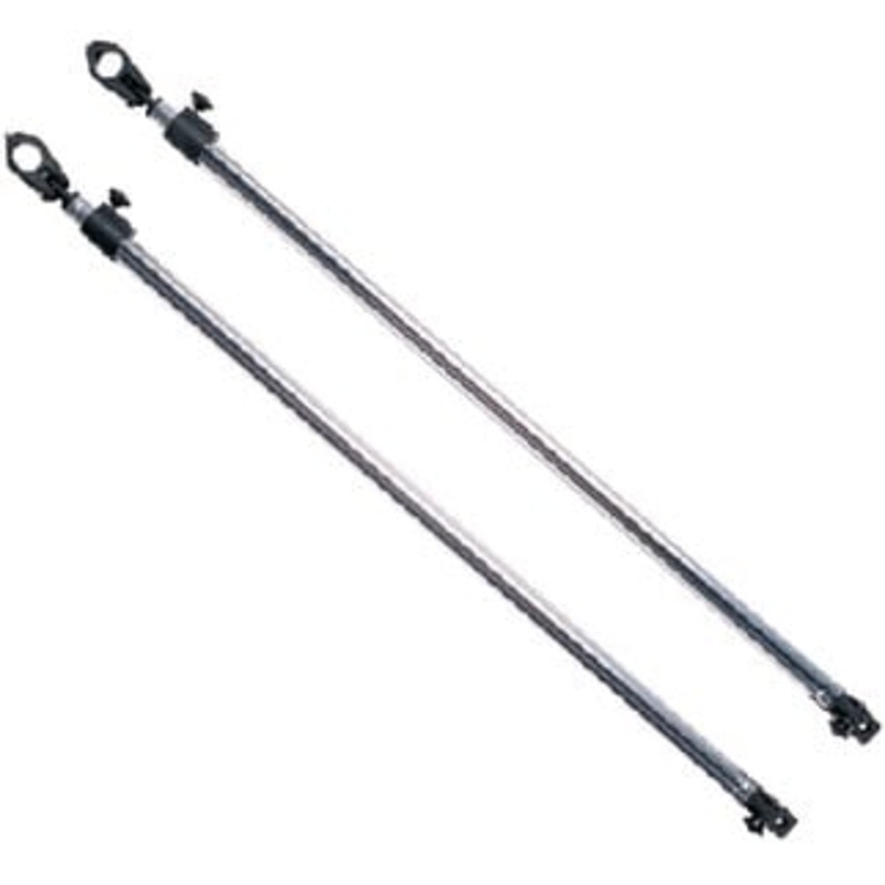 Taylor Made – Adjustable Bimini Support Poles – 28 inch to 48 inch with 7/8 Jaw Slides and Deck Hinge – Sold as Pair- 11995