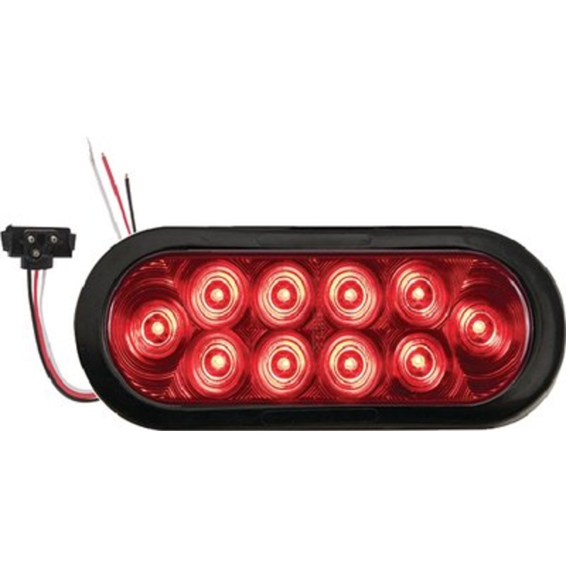 Optronics – Optronics STL72RK Waterproof Stop & Turn LED Oval Tail Light Kit Polycarbonate Lens & Housing – STL72RK