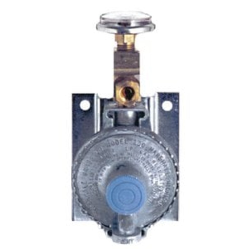Trident Hose – Marine LPG Wall Mount Single Stage Regulator with 20 Pigtail Hose – 12111401