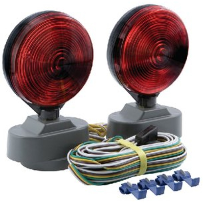 Optronics – Optronics TL21RK Magnet Mount Towing Light Kit Includes 25′ Wiring Harness – TL21RK
