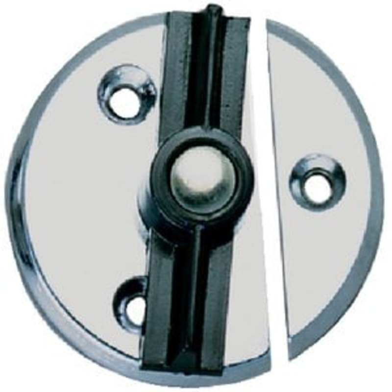 Sea Choice – Door Button With Spring – Chrome Plated Zinc – 1-3/4 Diameter – 35951