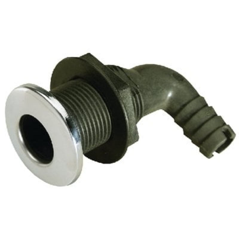 Seachoice – 90 Degree Stainless Steel Covered Thru-hull – 18541